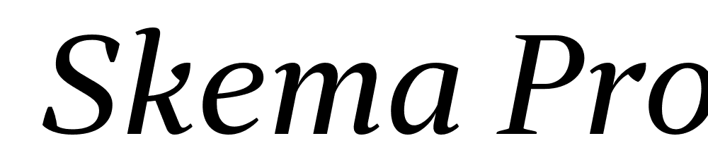  DEMO Skema Pro Display Italic font family download free