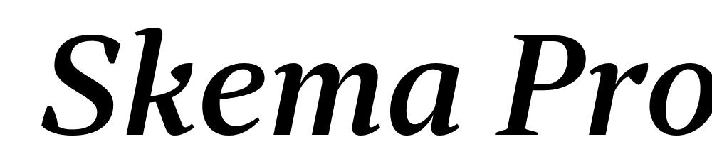  DEMO Skema Pro Display Md Italic font family download free