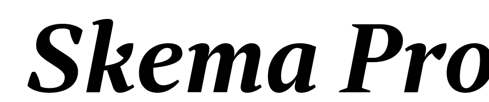  DEMO Skema Pro Display SmBd Italic font family download free