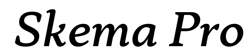  DEMO Skema Pro Livro Md Italic font family download free