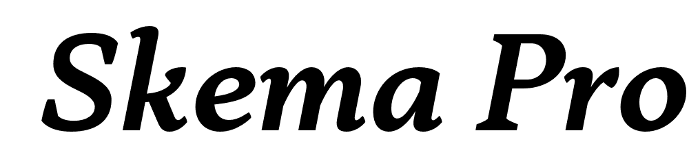  DEMO Skema Pro Livro SmBd Italic font family download free