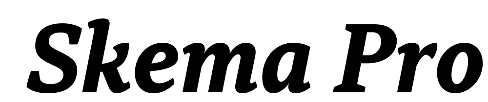  DEMO Skema Pro News Bold Italic font family download free