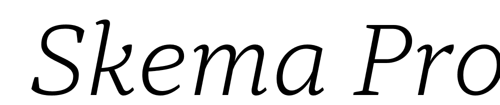  DEMO Skema Pro News ExLt Italic font family download free