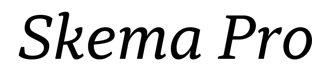  DEMO Skema Pro News Italic font family download free