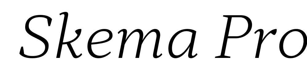  DEMO Skema Pro Omni ExLt Italic font family download free