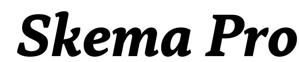  DEMO Skema Pro Text Bold Italic font family download free