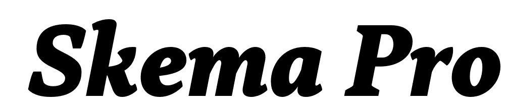  DEMO Skema Pro Text ExBd Italic font family download free