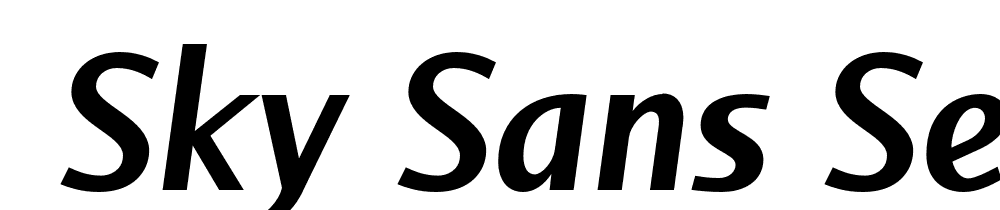  DEMO Sky Sans Semibold Semibold Italic font family download free