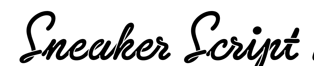  DEMO Sneaker Script Regular font family download free