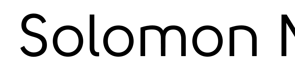  DEMO Solomon Normal Regular font family download free