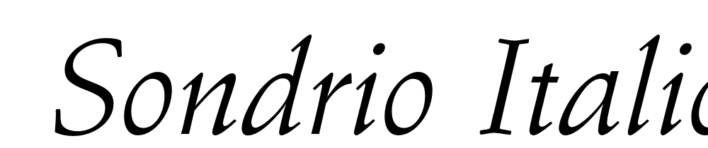  DEMO Sondrio Italic font family download free