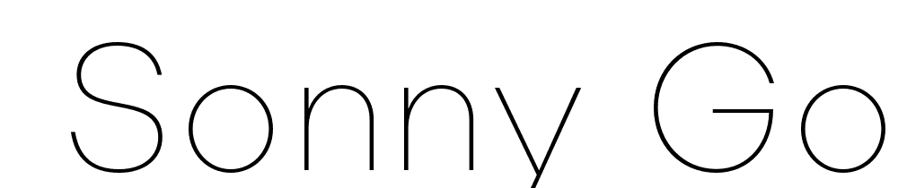  DEMO Sonny Gothic Condensed Thin Regular font family download free