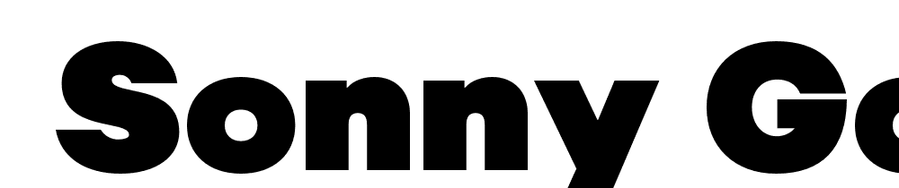  DEMO Sonny Gothic Ultra Black Regular font family download free