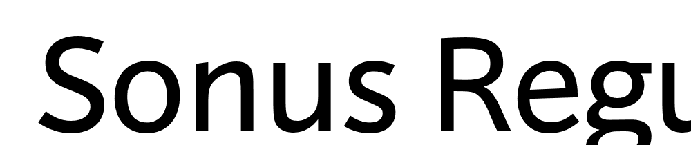  DEMO Sonus Regular Regular font family download free