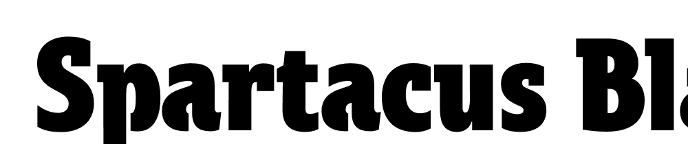  DEMO Spartacus Black Regular font family download free