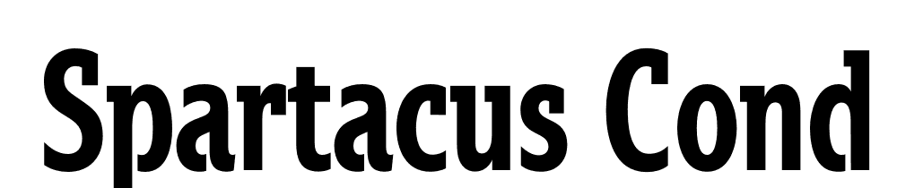  DEMO Spartacus Cond Bold font family download free