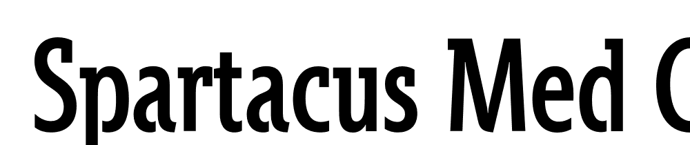  DEMO Spartacus Med Cond Regular font family download free