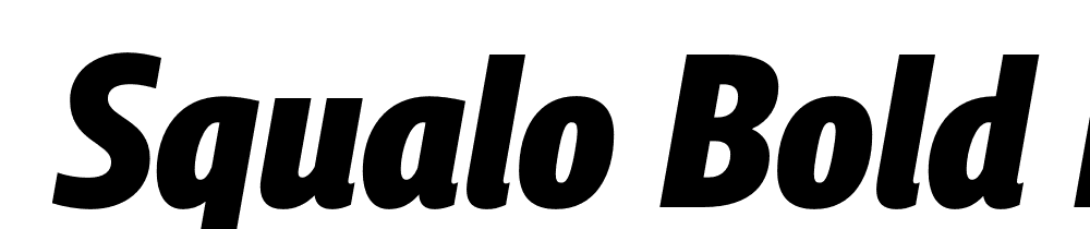  DEMO Squalo Bold Italic font family download free