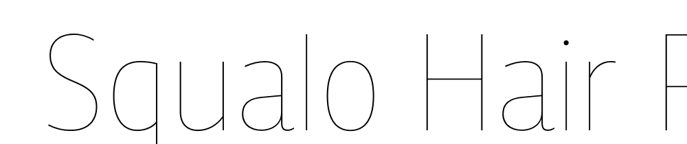  DEMO Squalo Hair Regular font family download free