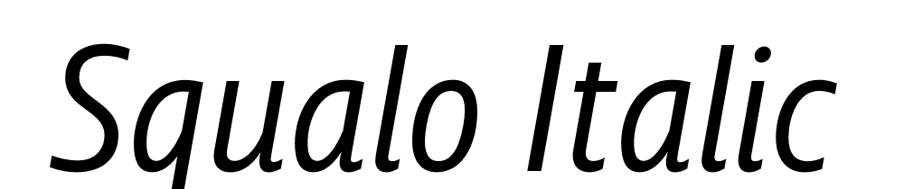  DEMO Squalo Italic font family download free