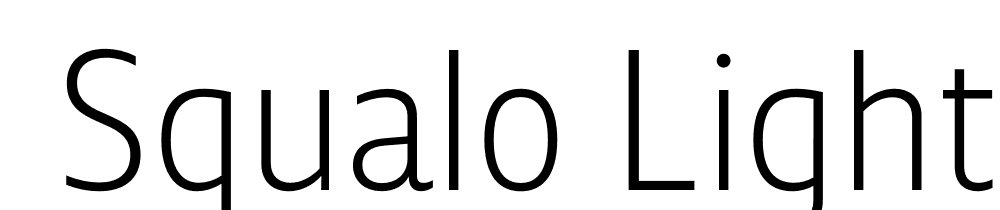  DEMO Squalo Light Regular font family download free