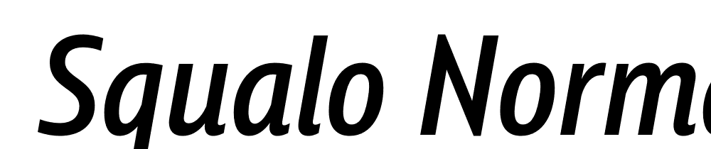  DEMO Squalo Normal Italic font family download free