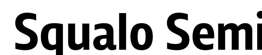  DEMO Squalo Semibold Regular font family download free