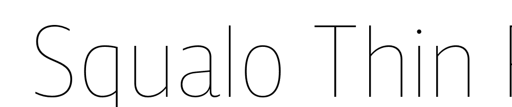  DEMO Squalo Thin Regular font family download free