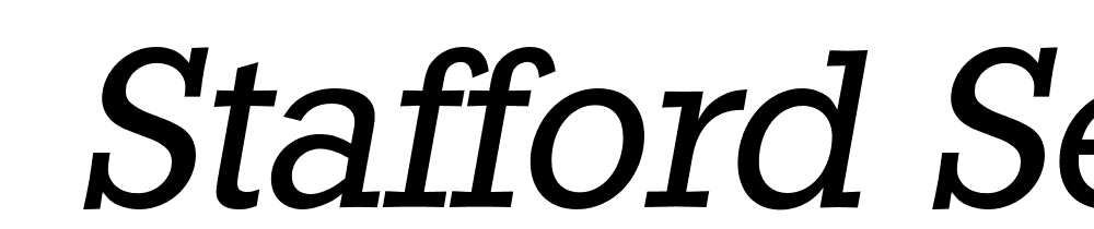  DEMO Stafford Serial Italic font family download free