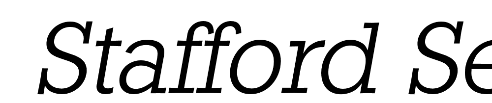  DEMO Stafford Serial Light Italic font family download free