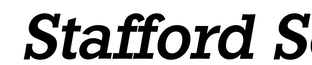  DEMO Stafford Serial Medium Italic font family download free