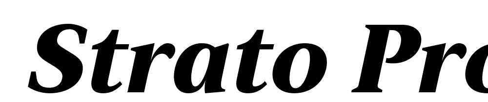  DEMO Strato Pro Black Italic font family download free