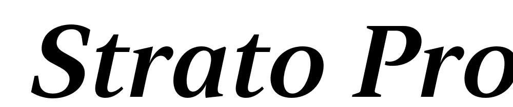  DEMO Strato Pro Demi Bold Italic font family download free