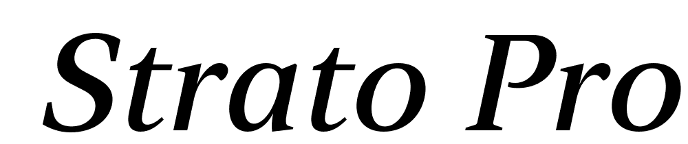  DEMO Strato Pro Regular Italic font family download free