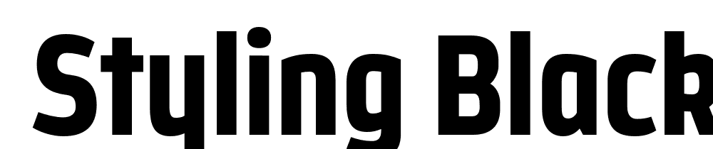  DEMO Styling Black font family download free