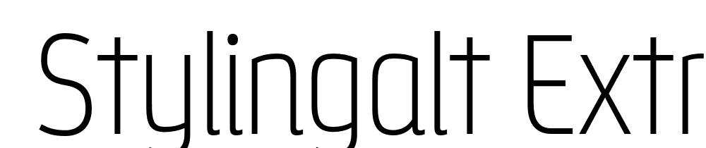  DEMO StylingAlt ExtraLight font family download free