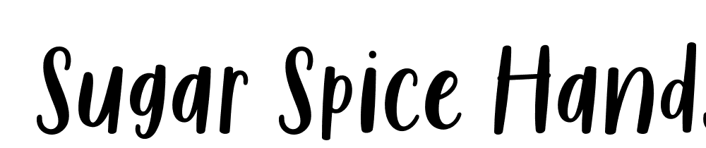  DEMO Sugar Spice HandSans Regular font family download free