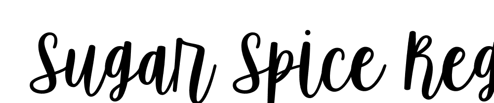  DEMO Sugar Spice Regular font family download free