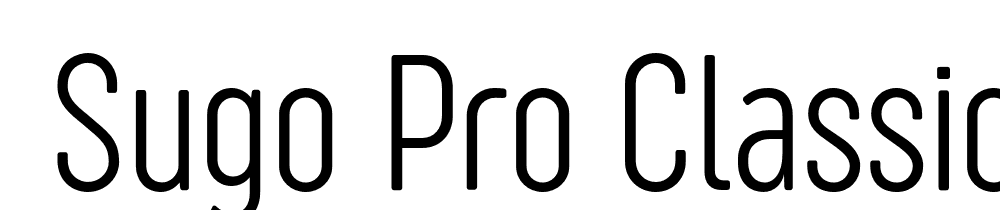  DEMO Sugo Pro Classic ExtLt Regular font family download free