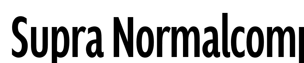  DEMO Supra NormalCompressed Regular font family download free