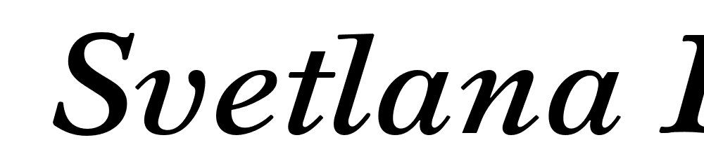  DEMO Svetlana Bold Italic font family download free