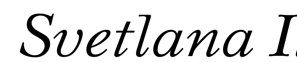  DEMO Svetlana Italic font family download free