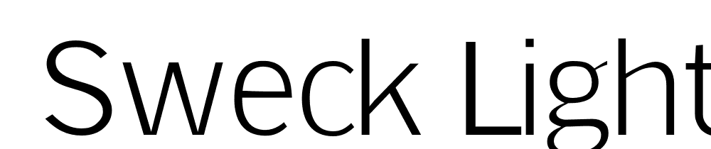  DEMO Sweck Light Regular font family download free