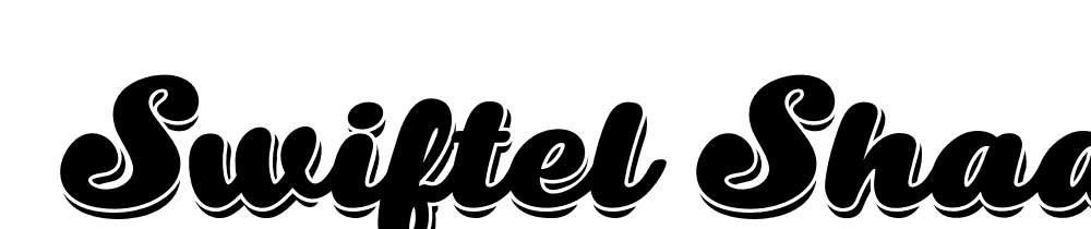  DEMO Swiftel Shadow Shadow font family download free