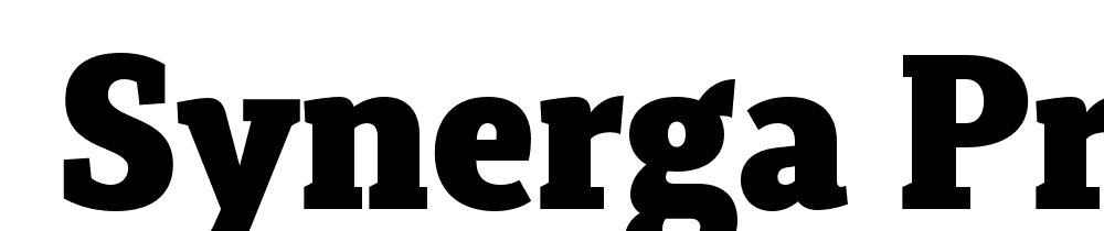  DEMO Synerga Pro Bk Regular font family download free