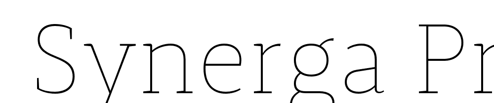  DEMO Synerga Pro Th Regular font family download free