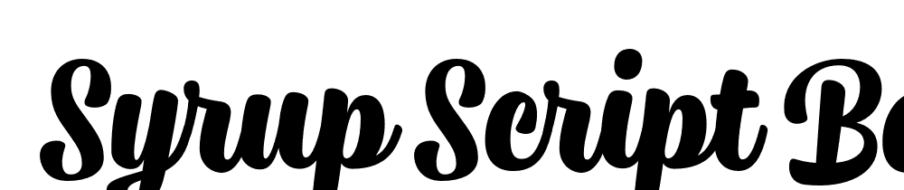  DEMO Syrup Script Bold Regular font family download free