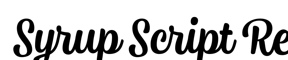  DEMO Syrup Script Regular font family download free