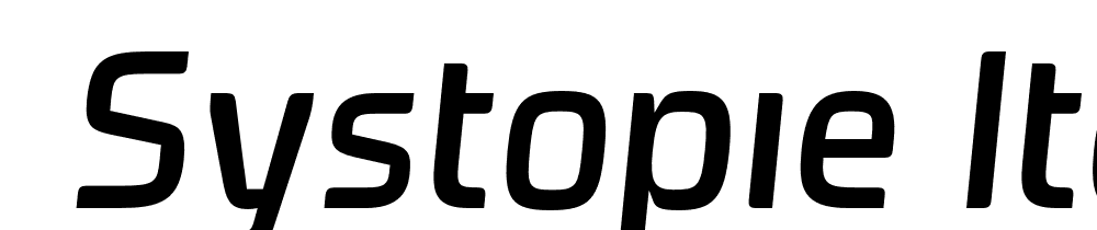  DEMO Systopie Italic font family download free