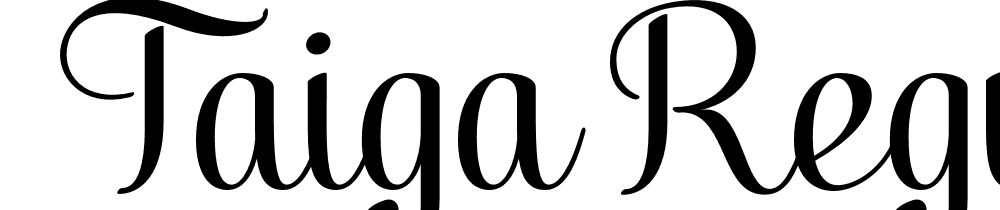  DEMO Taiga Regular font family download free